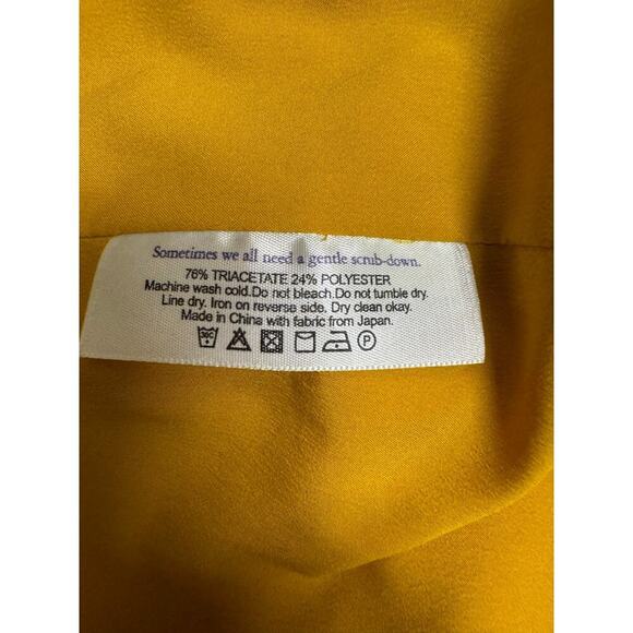 MM Lafleur NWT Gold Yellow Candice Shift Dress Retro Size XS Extra Small - Picture 5 of 12